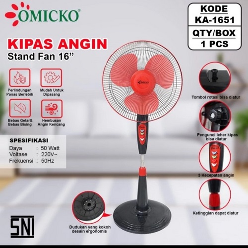 Kipas Omicko 16″ StandFan KA1651