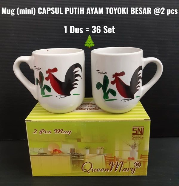 Mug Capsul Putih Ayam 2pc