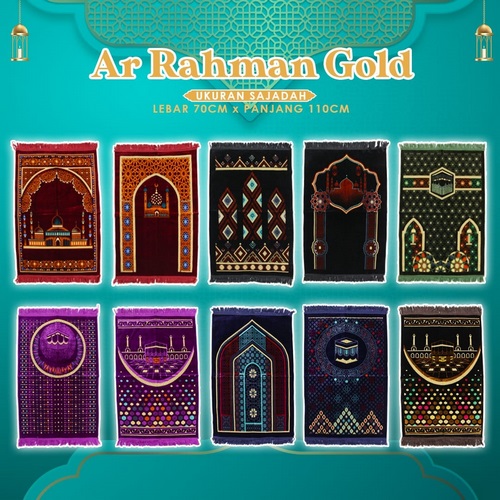 Sajadah AR-RAHMAN Gold 70×110