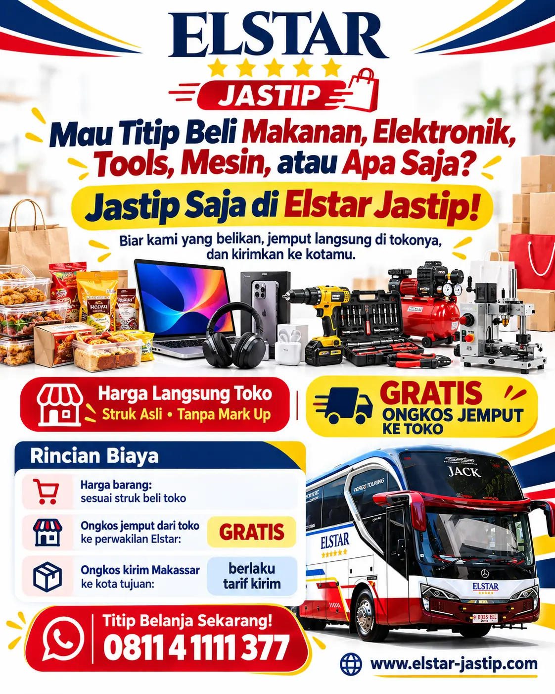 Mau Belanja dari Makassar? Titip Saja di Elstar Jastip!